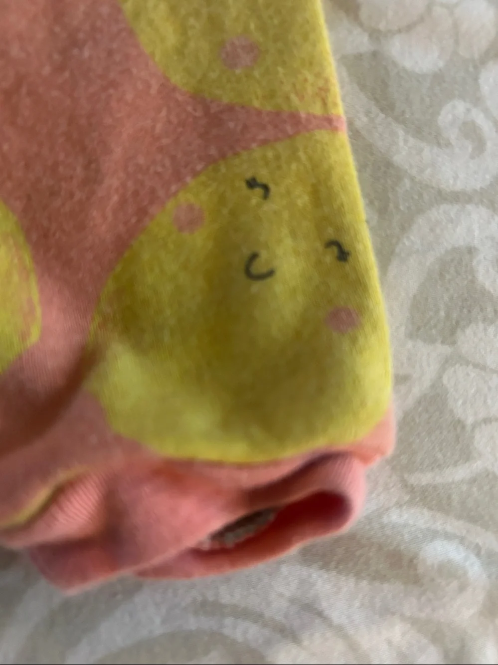 Carter's Pink and Yellow Lemon Print Two-Piece Pajama Set